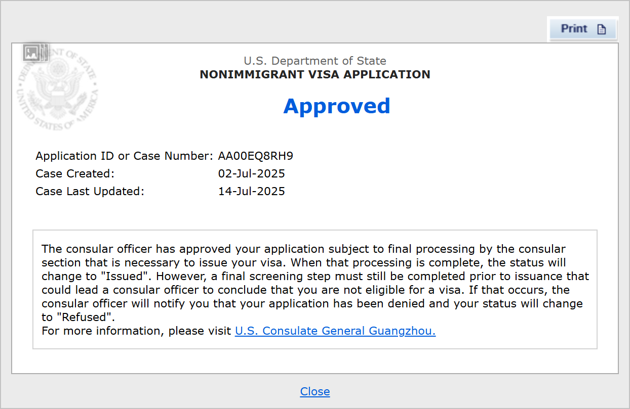 Approved